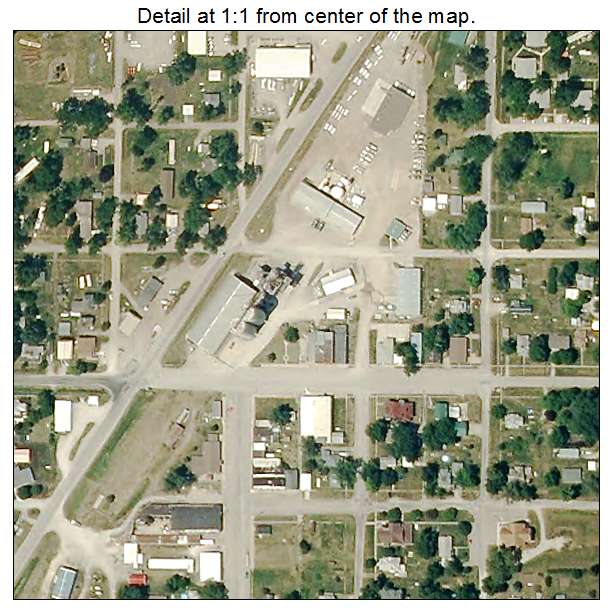 Hopkins, Missouri aerial imagery detail