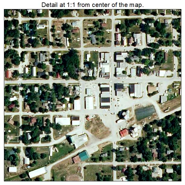 Jamesport, Missouri aerial imagery detail