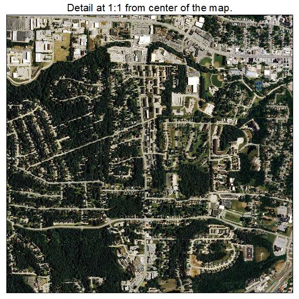 Jefferson City, Missouri aerial imagery detail