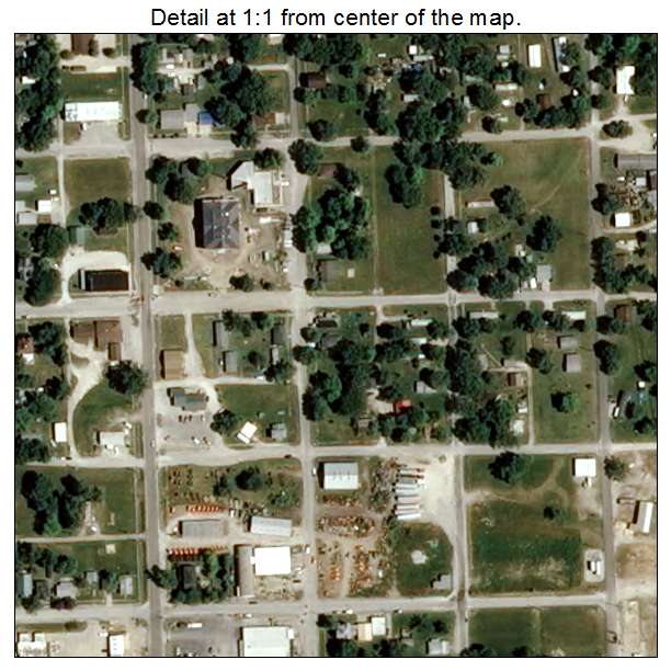 Kahoka, Missouri aerial imagery detail
