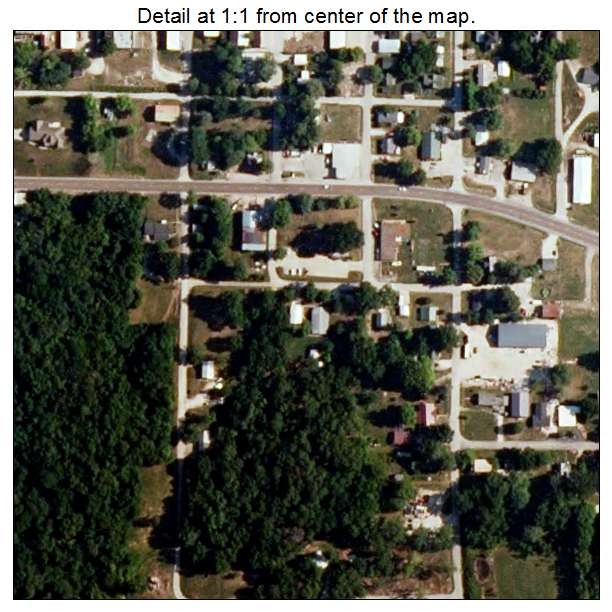 Keytesville, Missouri aerial imagery detail