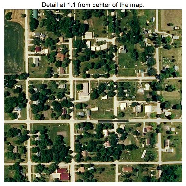 Kidder, Missouri aerial imagery detail