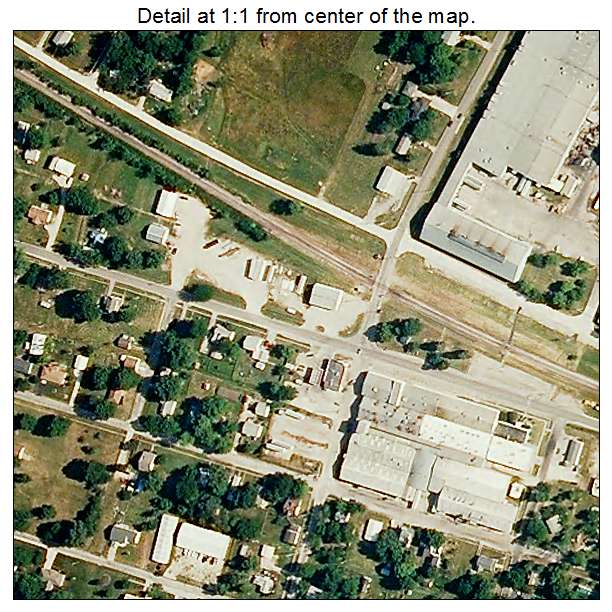 Kingsville, Missouri aerial imagery detail