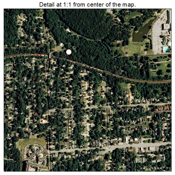 Kirkwood, Missouri aerial imagery detail
