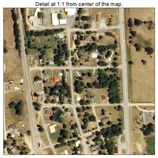 Koshkonong, Missouri aerial imagery detail