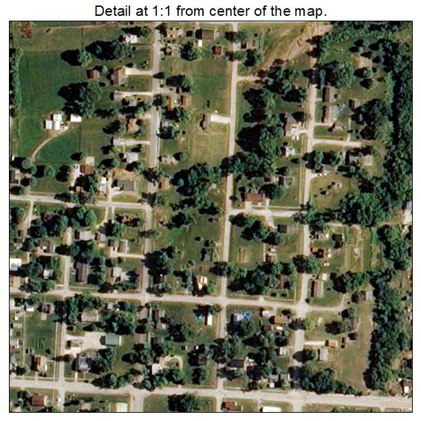 La Grange, Missouri aerial imagery detail