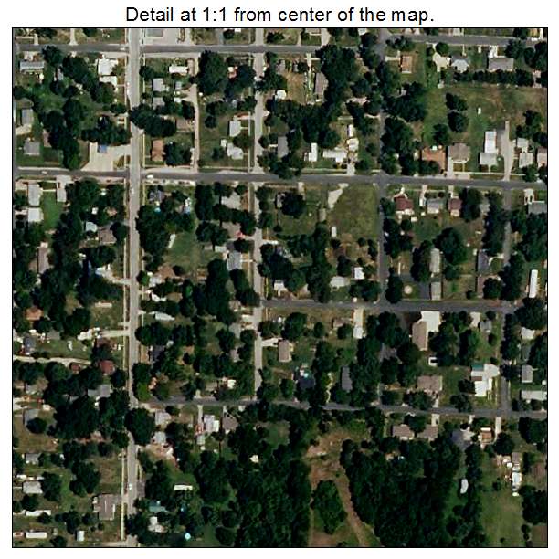 La Monte, Missouri aerial imagery detail