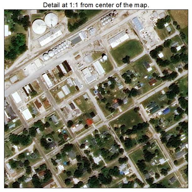 Laddonia, Missouri aerial imagery detail