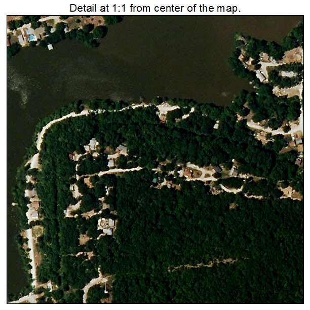 Lake Annette, Missouri aerial imagery detail