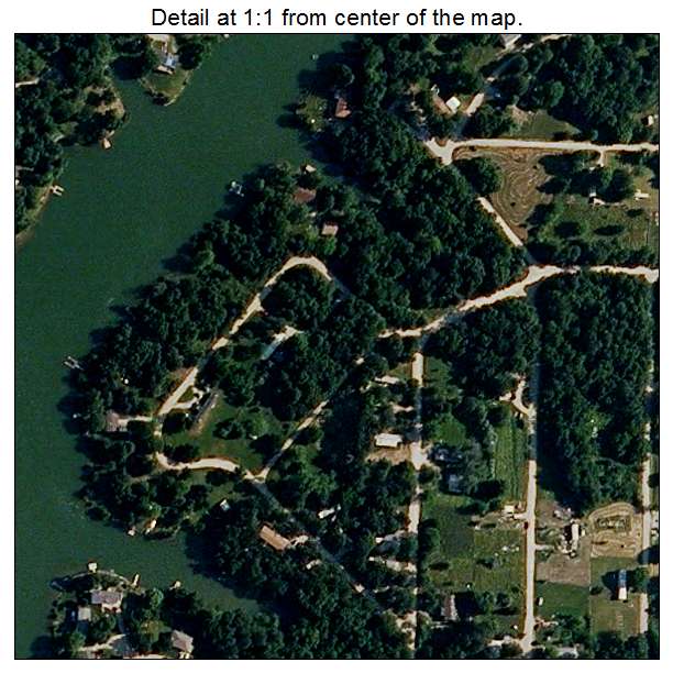 Lake Lafayette, Missouri aerial imagery detail