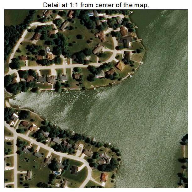 Lake Mykee Town, Missouri aerial imagery detail