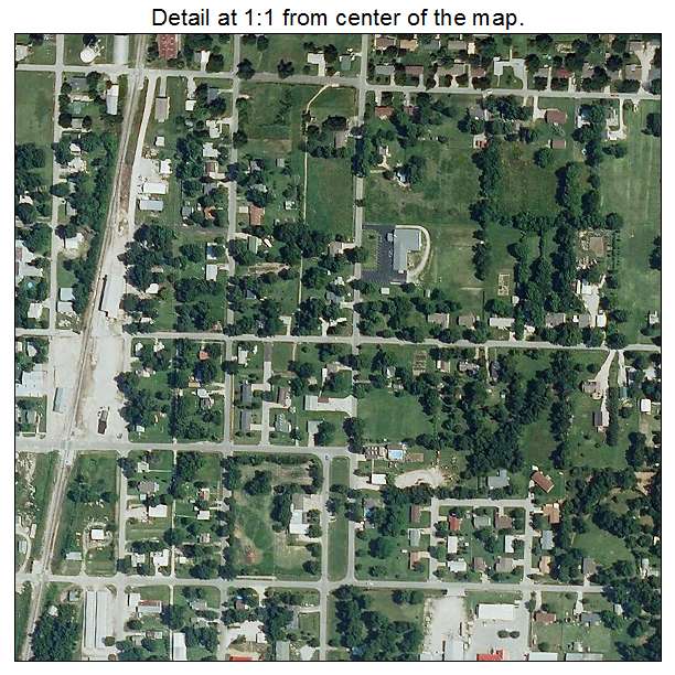 Lamar, Missouri aerial imagery detail
