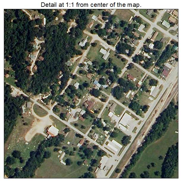 Lanagan, Missouri aerial imagery detail