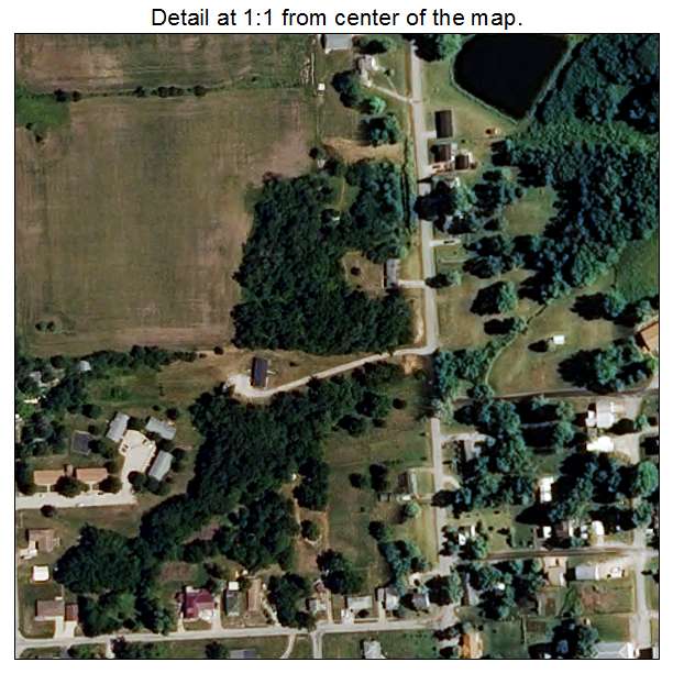 Lancaster, Missouri aerial imagery detail