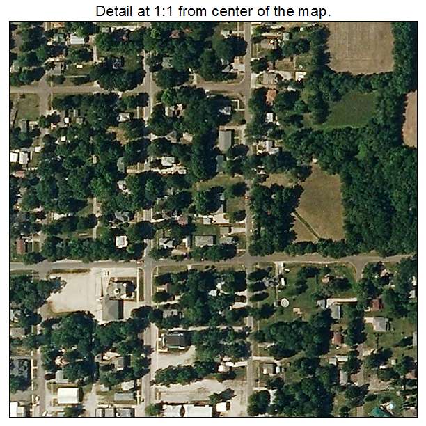 Lathrop, Missouri aerial imagery detail