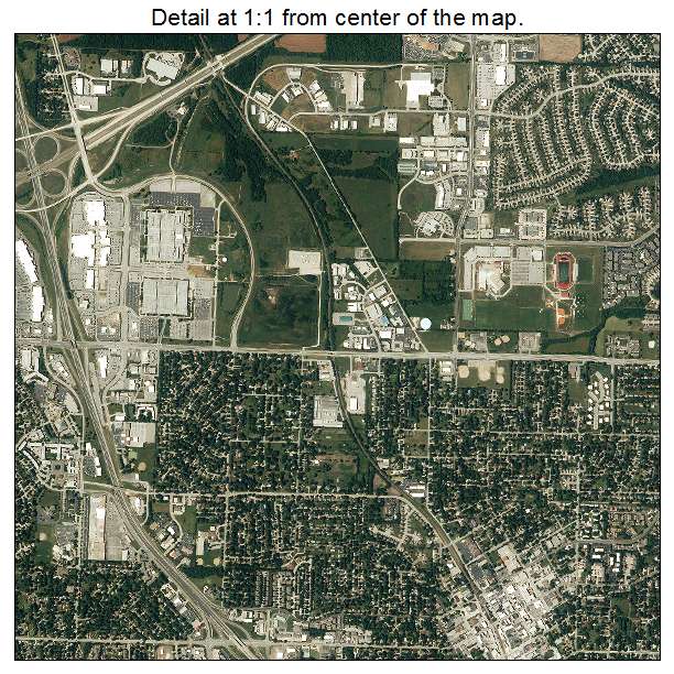 Lees Summit, Missouri aerial imagery detail