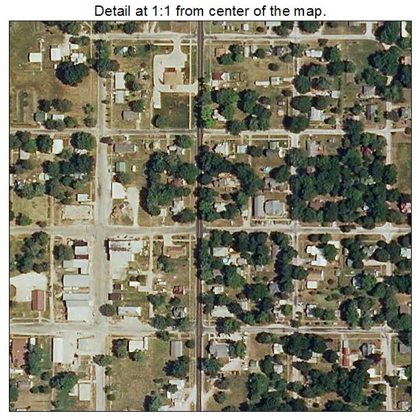Leeton, Missouri aerial imagery detail