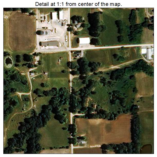 Leonard, Missouri aerial imagery detail
