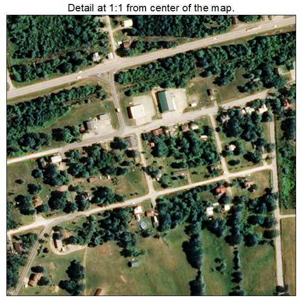 Leslie, Missouri aerial imagery detail