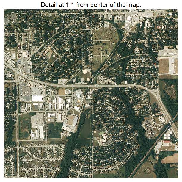 Liberty, Missouri aerial imagery detail