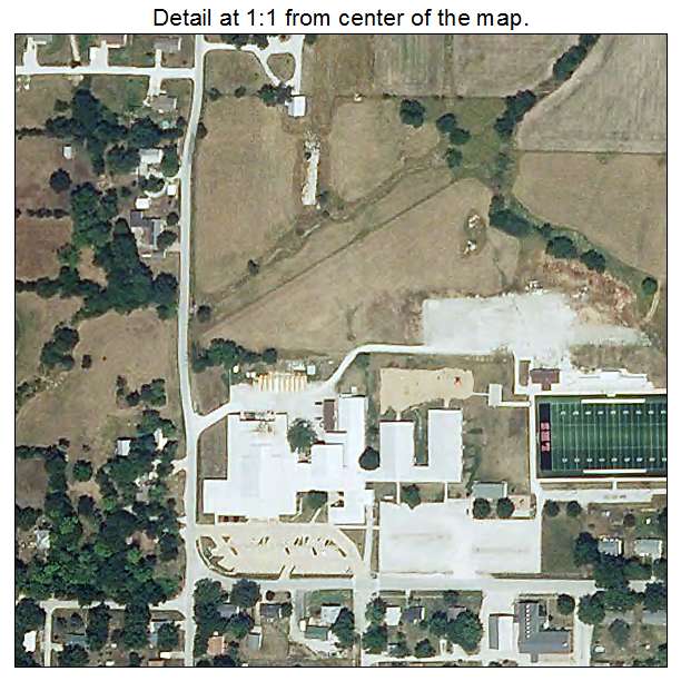 Lincoln, Missouri aerial imagery detail