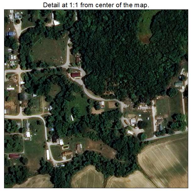 Lithium, Missouri aerial imagery detail