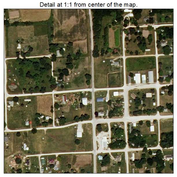 Livonia, Missouri aerial imagery detail