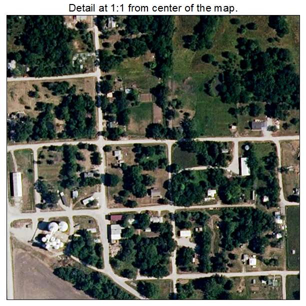 Lock Springs, Missouri aerial imagery detail