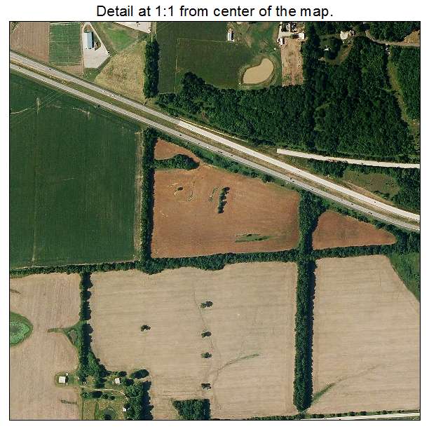 Lone Jack, Missouri aerial imagery detail
