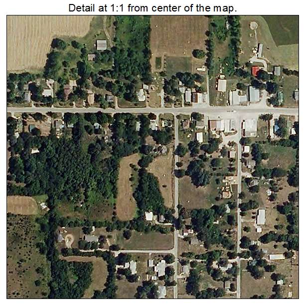 Louisburg, Missouri aerial imagery detail