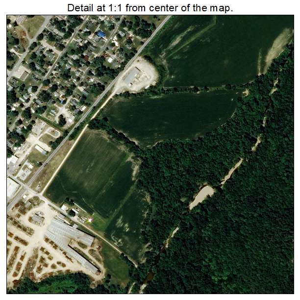 Louisiana, Missouri aerial imagery detail