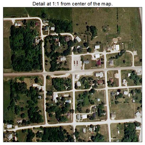 Lucerne, Missouri aerial imagery detail