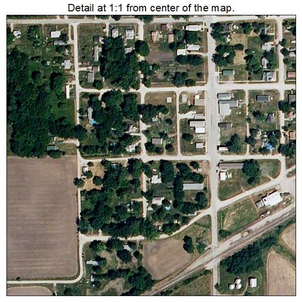 Ludlow, Missouri aerial imagery detail
