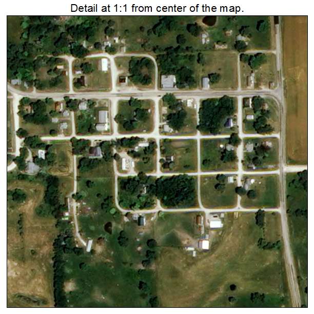 Luray, Missouri aerial imagery detail