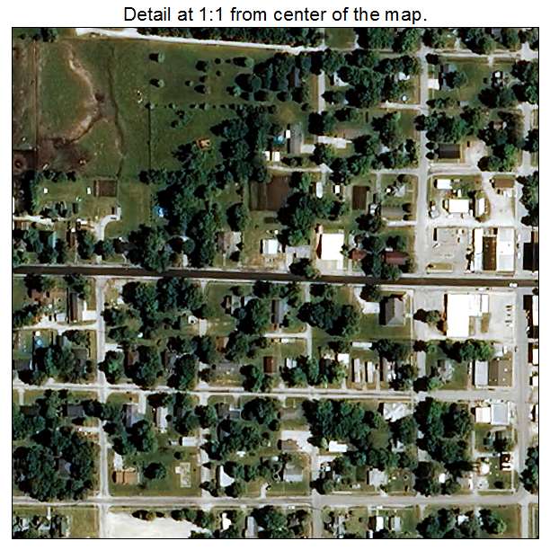 Madison, Missouri aerial imagery detail