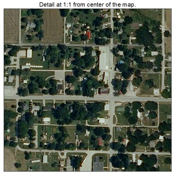 Malta Bend, Missouri aerial imagery detail
