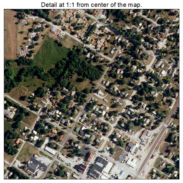Marceline, Missouri aerial imagery detail