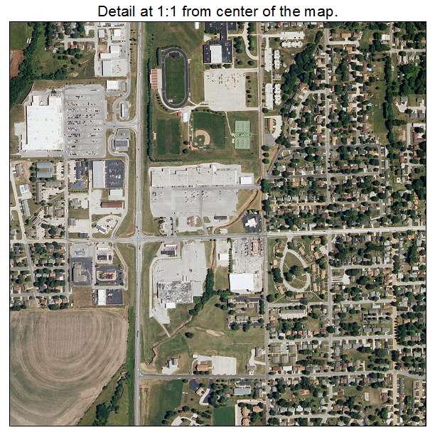 Marshall, Missouri aerial imagery detail