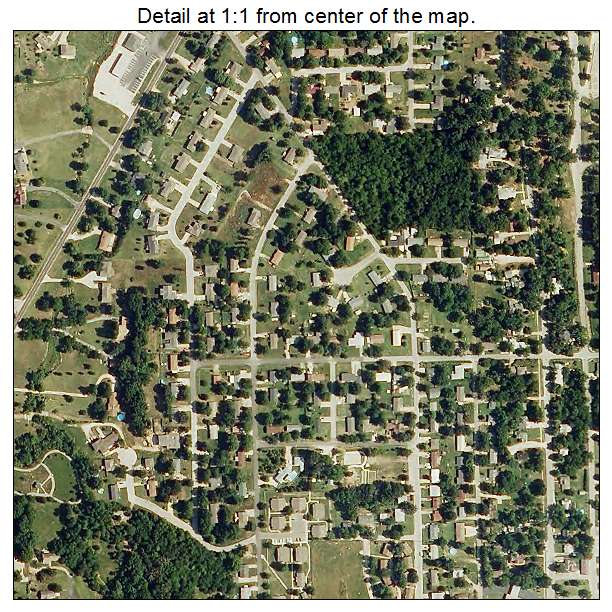 Marshfield, Missouri aerial imagery detail