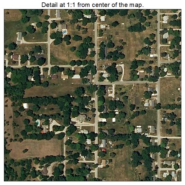 Maysville, Missouri aerial imagery detail