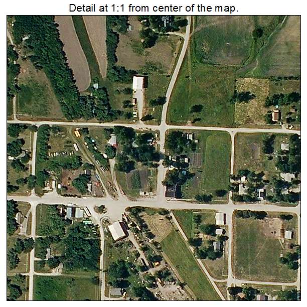 McFall, Missouri aerial imagery detail