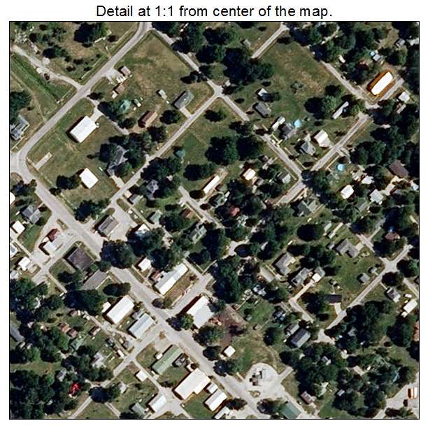 Mendon, Missouri aerial imagery detail