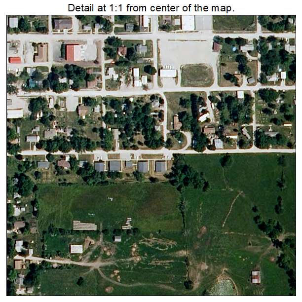 Mercer, Missouri aerial imagery detail