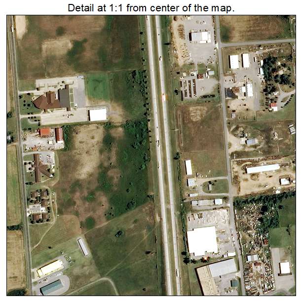 Miner, Missouri aerial imagery detail