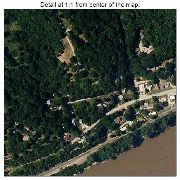 Missouri City, Missouri aerial imagery detail