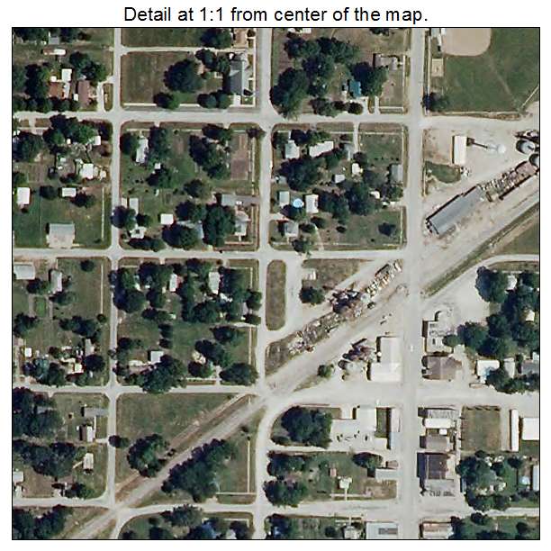 Montrose, Missouri aerial imagery detail