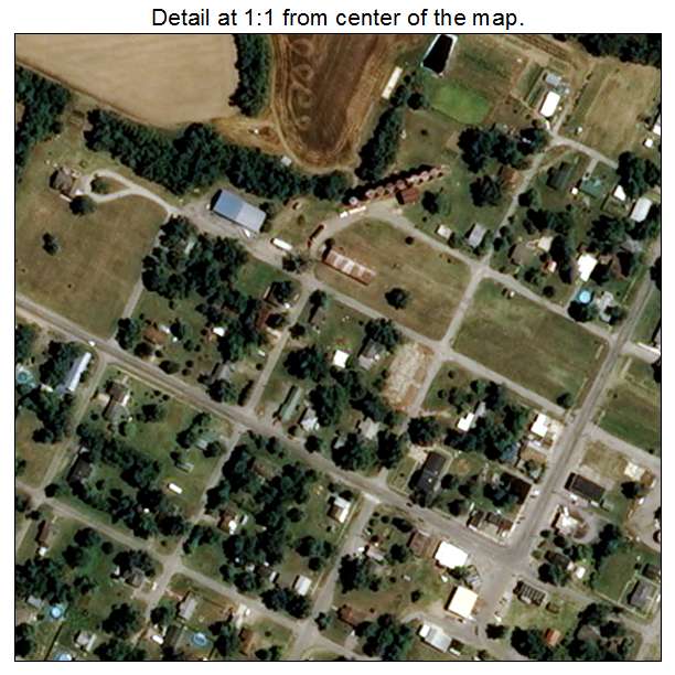 Morley, Missouri aerial imagery detail
