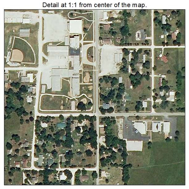 Morrisville, Missouri aerial imagery detail