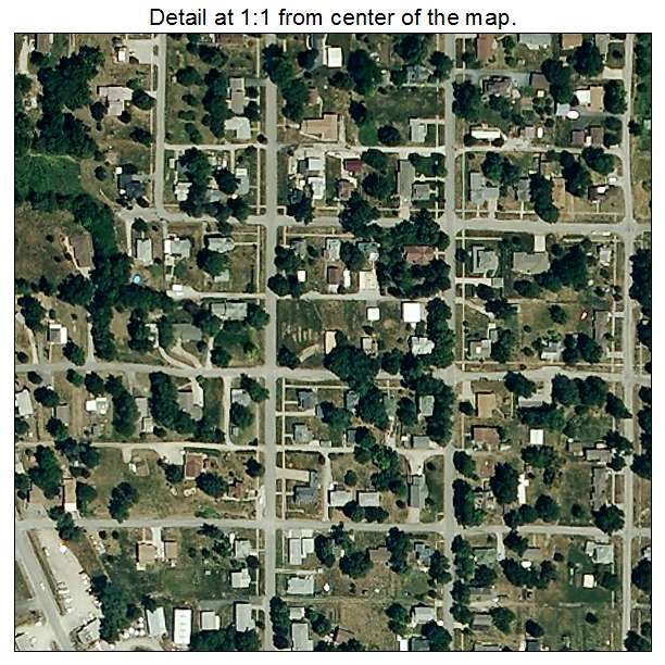 Mound City, Missouri aerial imagery detail