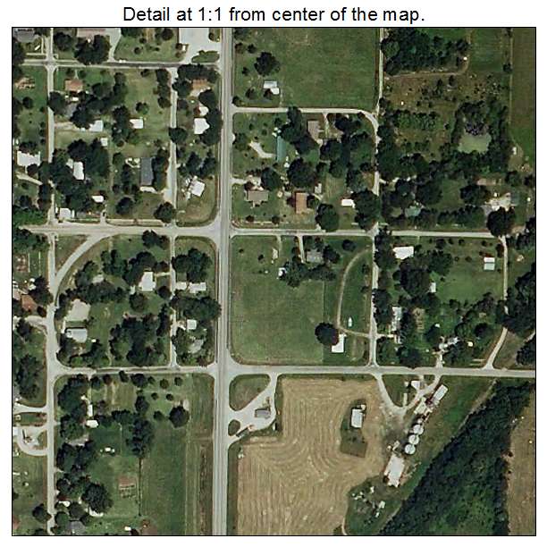 Moundville, Missouri aerial imagery detail